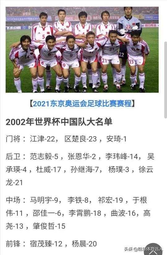 02世界杯(为什么说2002年世界杯是国足历史上最强的一届国家队？)