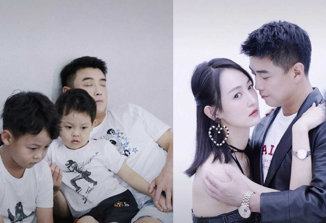 王皓老婆(国乒男神王皓晒全家福，舞者妻子美貌不输明星，俩儿子长相英俊)