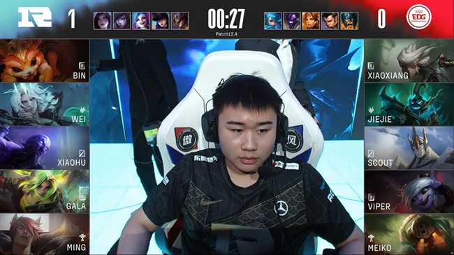 lpl比赛(LOL-LPL：Xiaohu薇古丝夺命愁煞连中四元，RNG鏖战三局2-1力克EDG)