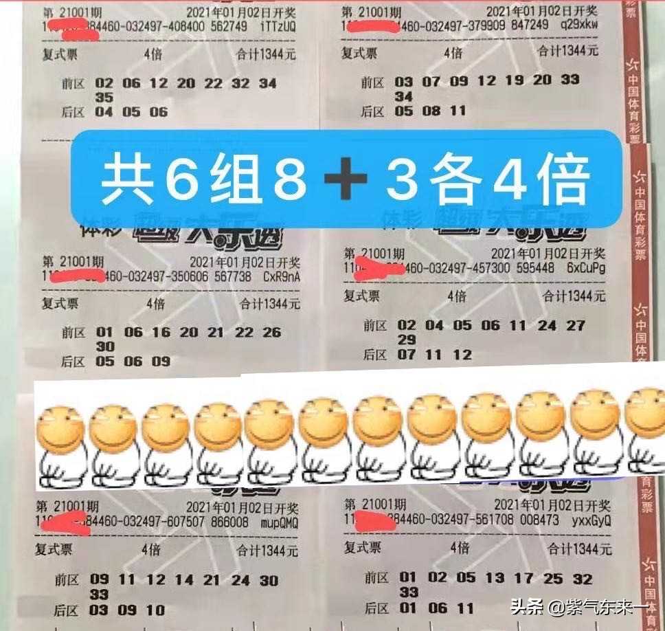 年度追梦大奖(大乐透001期晒票 2021年第一期千元票齐发力 追梦大奖)