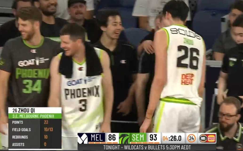 nbl联赛官网(正式当选MVP！周琦登顶NBL官网，22分10板7帽打服澳洲，魔王降临)