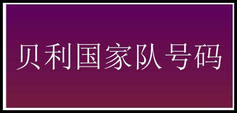 贝利国家队号码