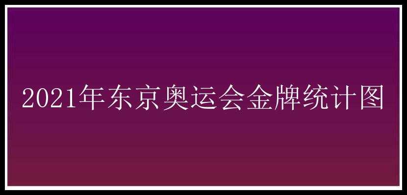 2021年东京奥运会金牌统计图