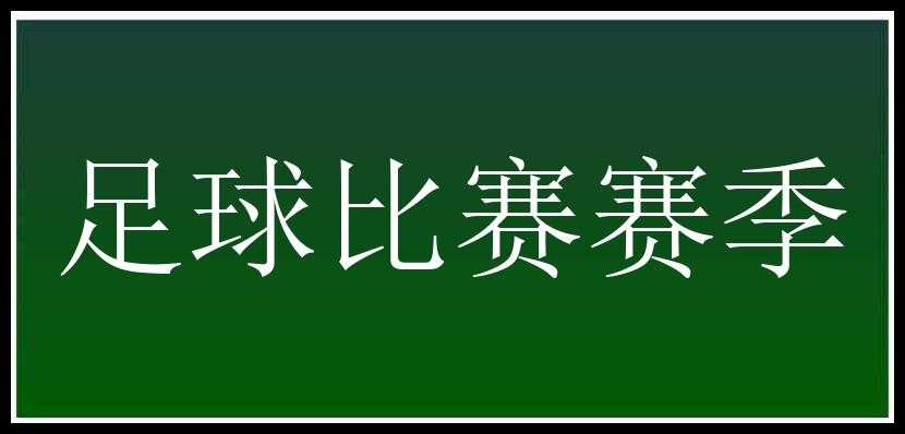 足球比赛赛季