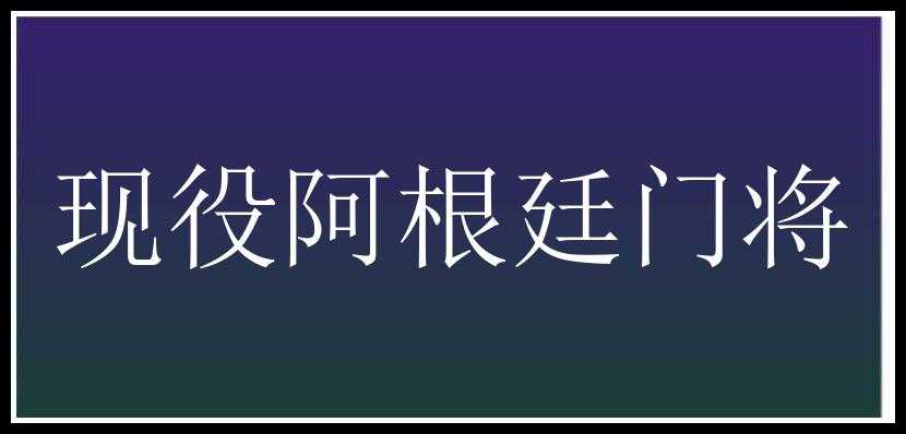 现役阿根廷门将