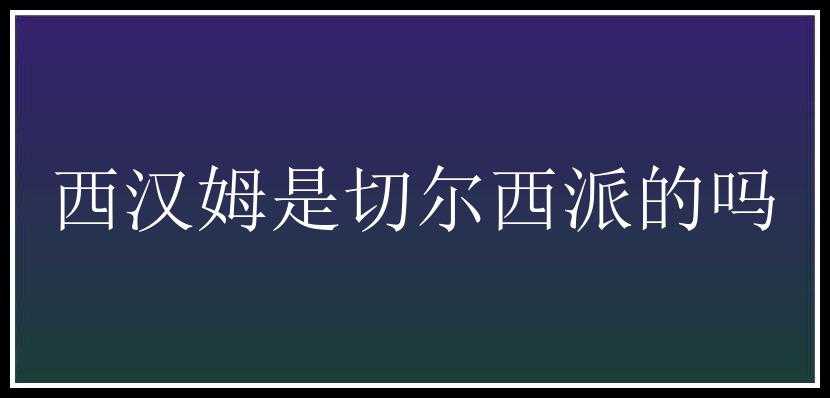 西汉姆是切尔西派的吗