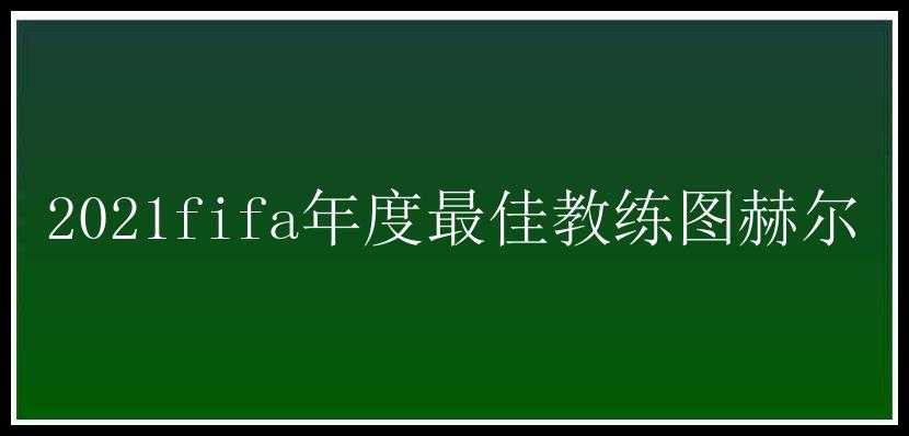 2021fifa年度最佳教练图赫尔