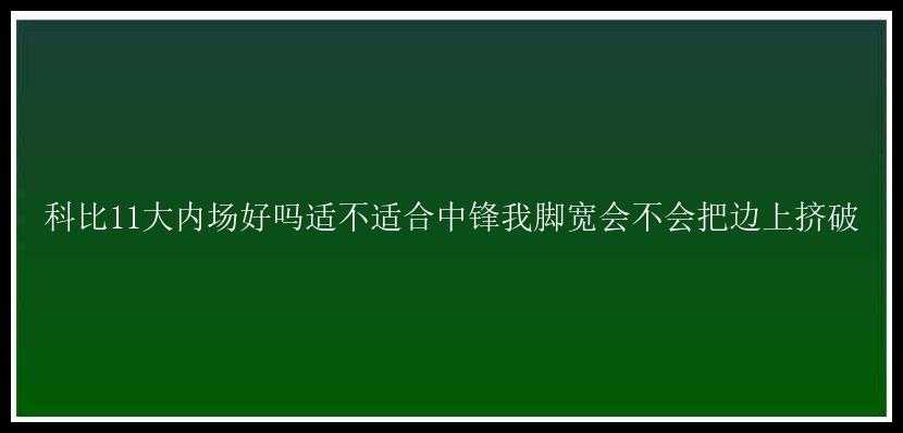 科比11大内场好吗适不适合中锋我脚宽会不会把边上挤破