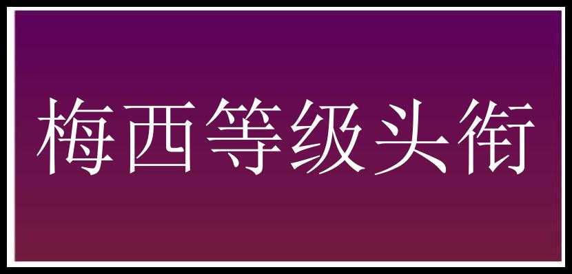 梅西等级头衔